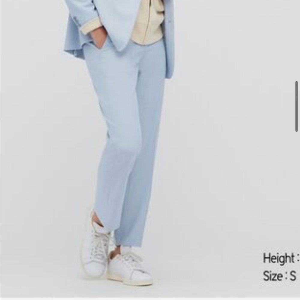 WOMEN SMART 2-WAY STRETCH SOLID ANKLE-LENGTH PANTS